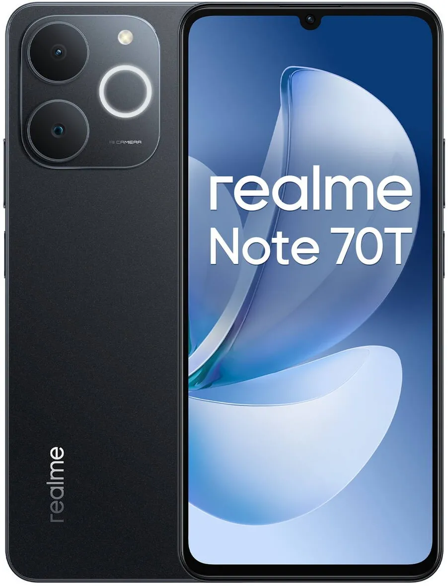 Smartphone Realme Note 70T Dual SIM 64/4GB 6000 mAh Obsidian Black