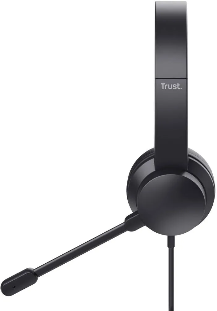 Casti Over-Head TRUST Trust HS-150 Headset Wired Head-band Office/Call center Black