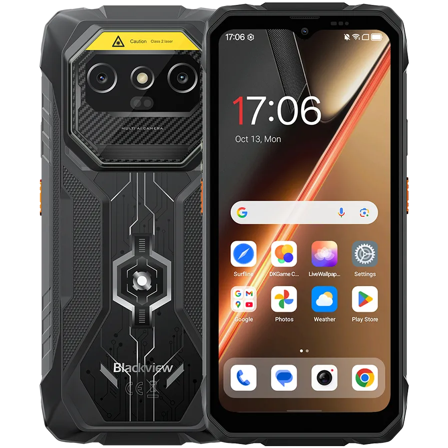 Smartphone Blackview ROCK 1 Pro LTE 6.56-inch HD+ 1612x720 90Hz 8+256GB MT Helio G81 Octa-Core 2.0GHz 13MP Front 16+20MP Rear, negru