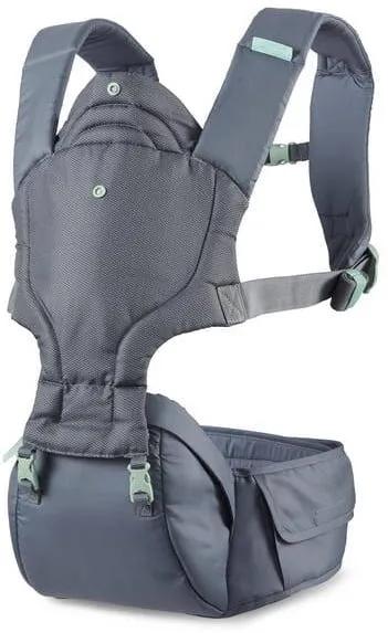 B-kids Marsupiu 5 in 1, 5 moduri de purtare, 5,5-20,5 kg, gri