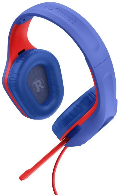 Casti Over-Head TRUST Trust GXT 415SM Zirox Headset Wired Head-band Gaming Blue, Red