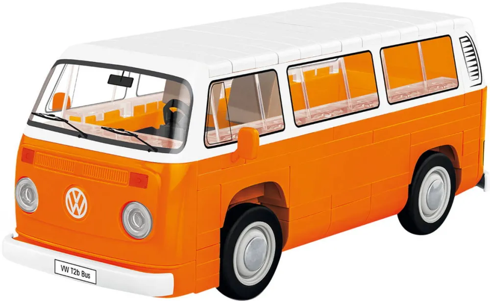 Masina Cobi Volkswagen T2b Bus (orange, scale 1:35)