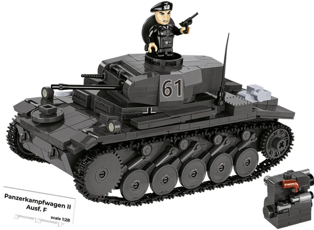 Cobi Panzerkampfwagen II Ausf. F, construction toy, scale 1:28