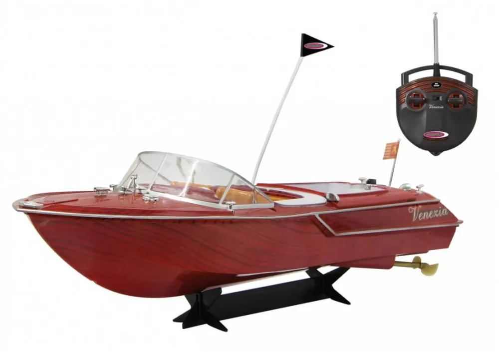 Barca Jamara Barca RC cu telecomanda Venezia, Lungime 45 cm, 2 canale, 2 motoare, 40MHz, 8+