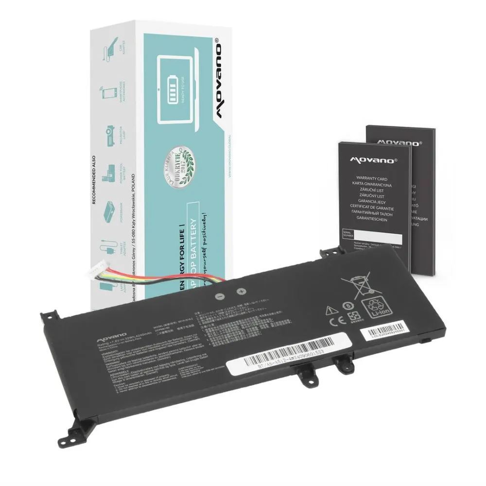 Acumulator Laptop Movano B21N1818-2, compatibila cu Asus X509 X409 X515 R515 F515 X515M X515J, Li-Ion