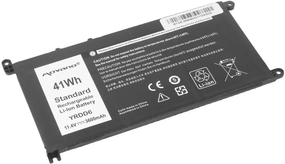 Acumulator Laptop Movano pentru Dell Inspiron, 3600 mAh, negru