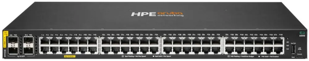 Switch HP NET 48G CL4 4SFP/POE 6000 R9Y03B ARUBA BY HPE