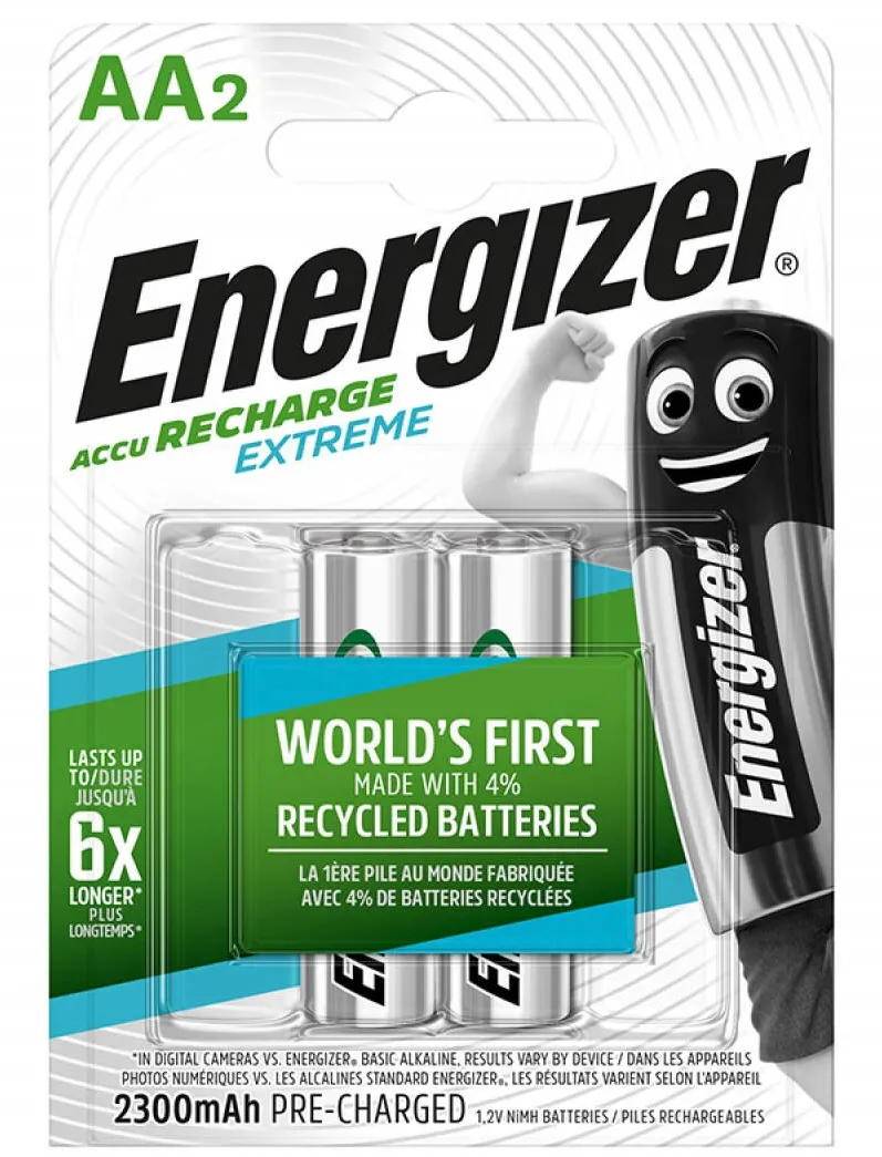 ENERGIZER Acumulatori ENERGIZER Extreme AA, LR6, 1.2V, 2300 mAh, 2 buc/set