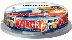 Philips DVD+RW 4.7GB (10 buc. Spindle, 4x)