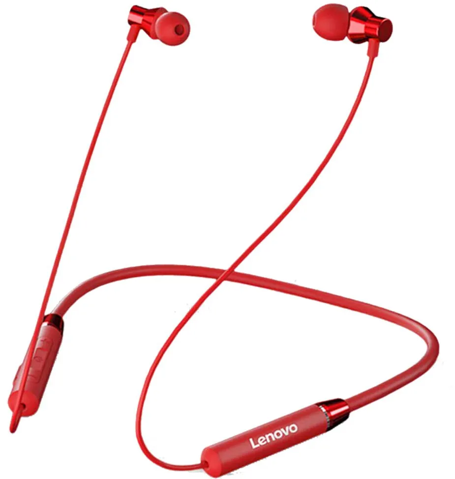 Casti Lenovo HE05 Magnetic Neckband Waterproof IPX5 Rosu