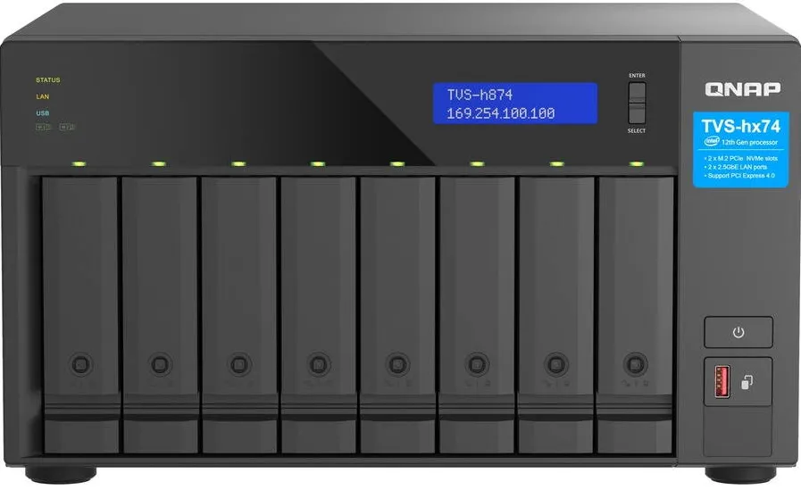 QNAP TVS-h874-i5-32G 8x0HDD Intel core i5-12400 32G