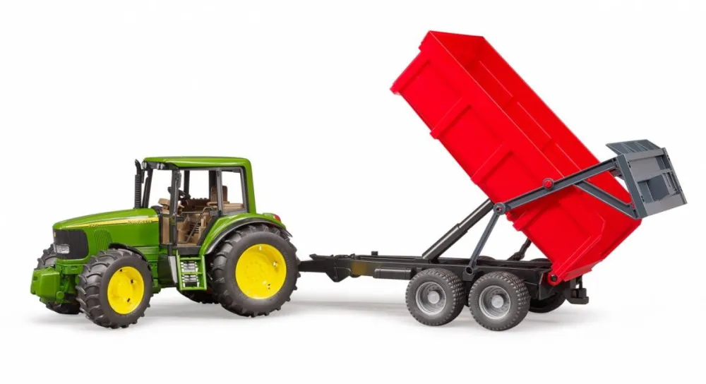 Masinuta cu Telecomanda BRUDER Tractor John Deere 6920 Tipping trailer