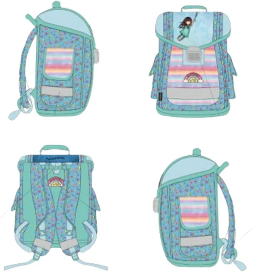Gorjuss Rucsac de scoala ergonomic, inchidere metalica - Flight Of The Butterflies