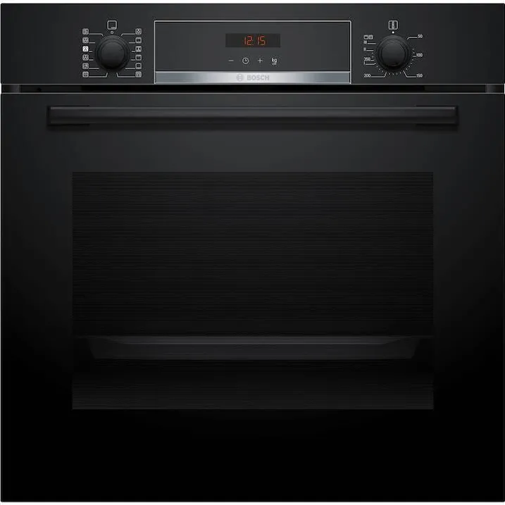 BOSCH Cuptor incorporabil Bosch HQA574BB3, 71 L, Electric, Multifunctional, Added Steam, 8 functii, AutoPilot10, Autocuratare pirolitica + hidrolitica, 3D Hotair, Clasa A+, Negru