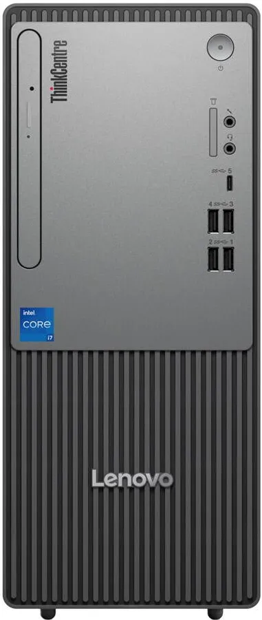 Sistem desktop Lenovo ThinkCentre neo 50t Intel® Core™ i3 i3-14100 8 GB DDR5-SDRAM 512 GB SSD Windows 11 Pro Tower PC Black, Grey