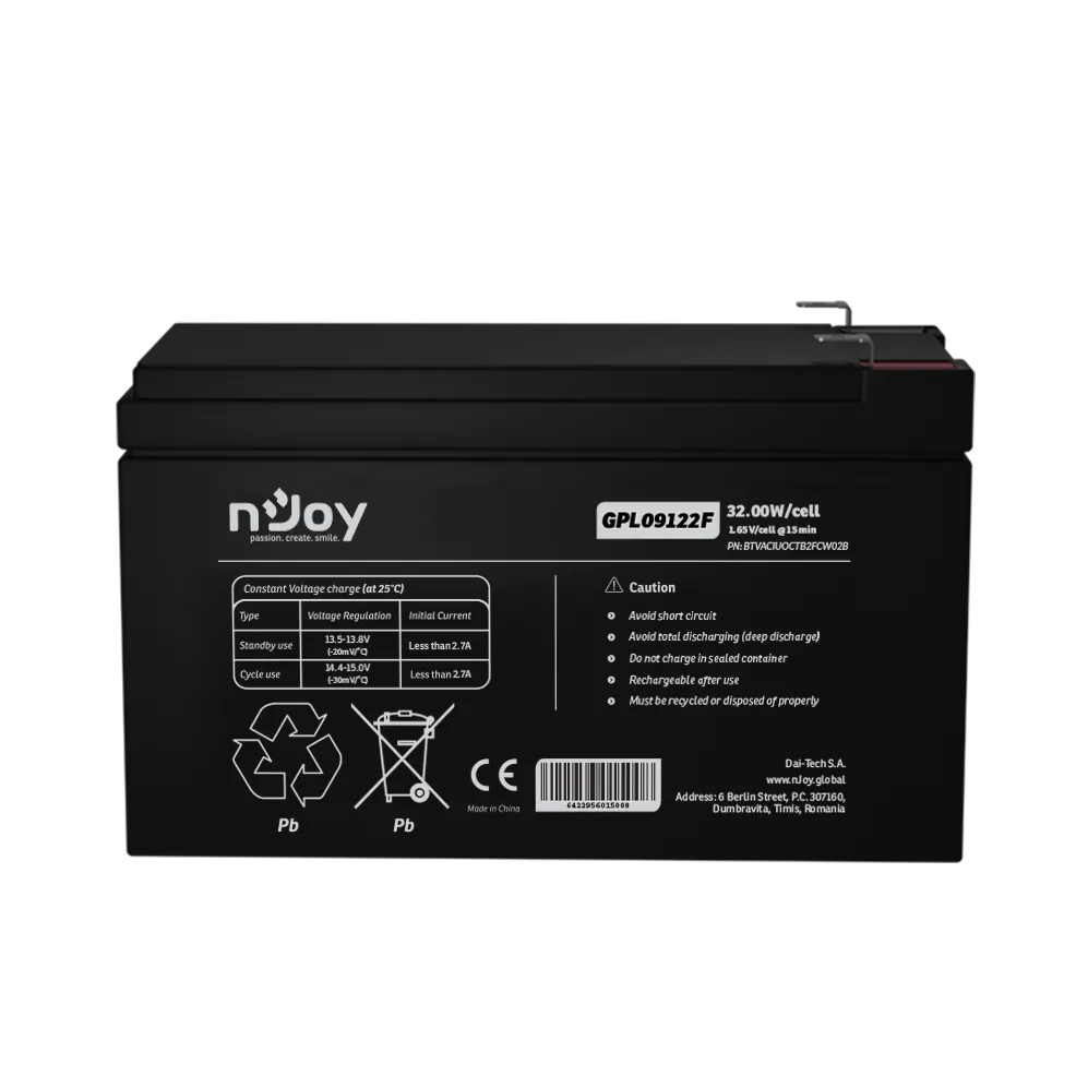 nJoy Acumulator GPL09122F 12V