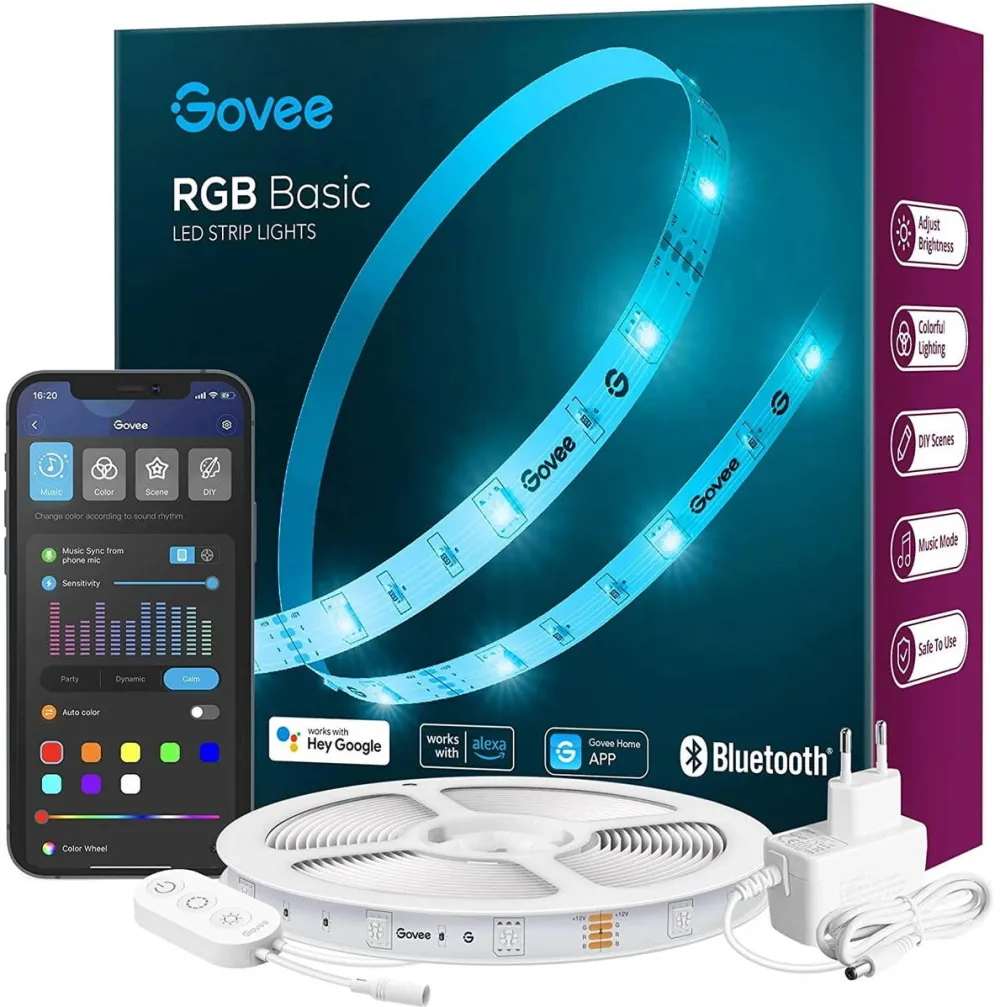 Govee Govee H615A LED Strip Light 5m | Taśma LED | Wi-Fi, RGB
