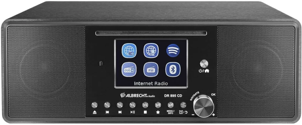 Albrecht DR 895 CD Hybrid Radio black