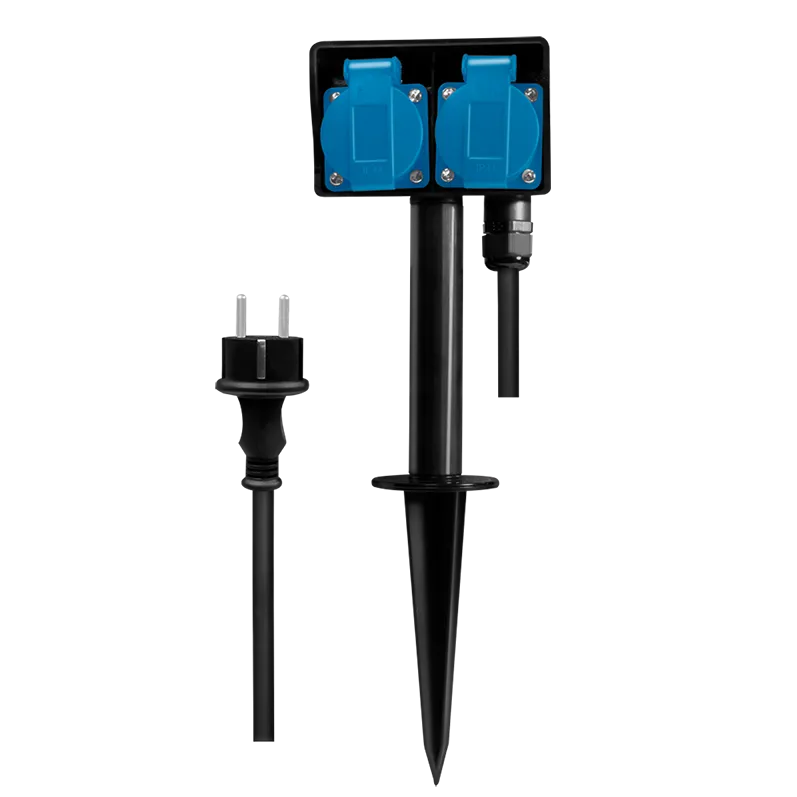 Logilink PRELUNGITOR LOGILINK, Schuko x 2, conectare prin Schuko (T), 2 m, 16 A, fara protectie, exterior, negru, "LPS214"