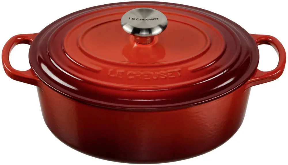 Le Creuset Signature Casserole oval 27 cm Cerise