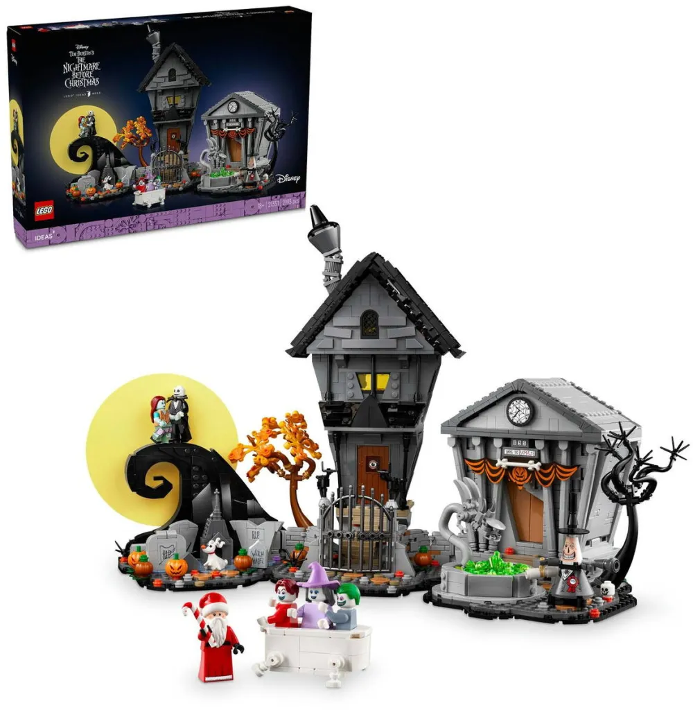 LEGO® Ideas - Cosmar inainte de Craciun de la Tim Burton pe Disney 21351, 2193 piese