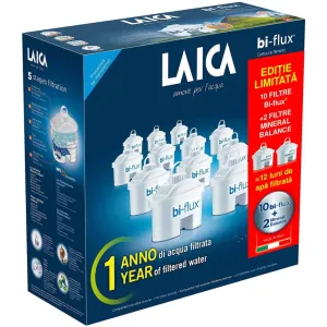 LAICA Pachet 10 cartuse filtrante Laica Bi-flux + 2 cartuse Mineral Balance
