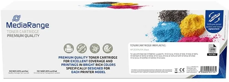 Toner imprimanta MediaRange Toner imprimanta laser, negru, set 2 bucati, compatibil HP CF217A/17A