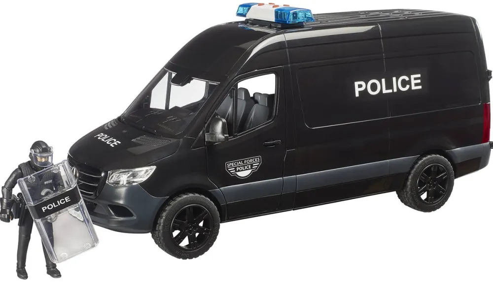 Masina BRUDER bworld MB Sprinter Police Special Forces
