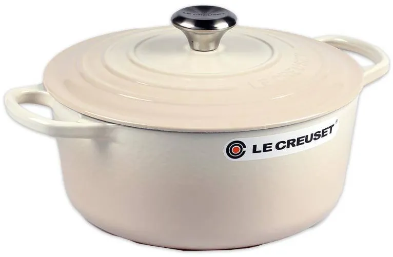 Le Creuset Oala Signature 21177267164430 rund, 26 cm, Meringue