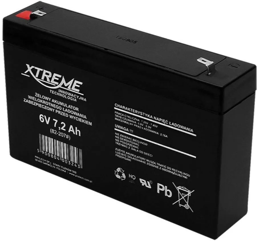 Blow Gel Baterie 6V 7.2Ah XTREME