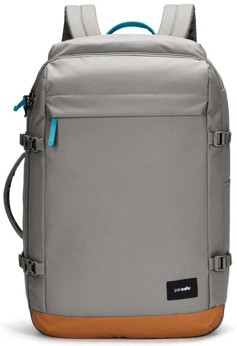Pacsafe Rucsac de voiaj Pacsafe Go Carry-On 44 l, anti-furt, impermeabil, din poliester reciclat, 53x34x20cm