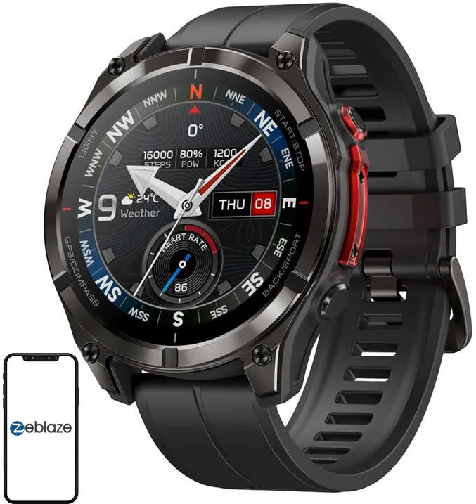 Smartwatch Zeblaze Stratos 4 Pro (Negru)