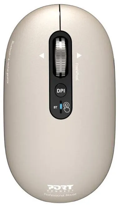 Mouse PORT CONNECT PORT CONNECT Wireless & Bluetooth Rechargeable PURE MAC Mouse, Pearl