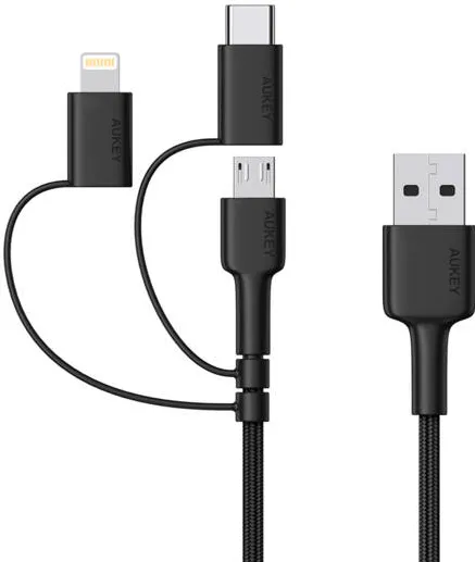 Aukey Cablu Date CB-BAL5 lightning 1.2 m Negru