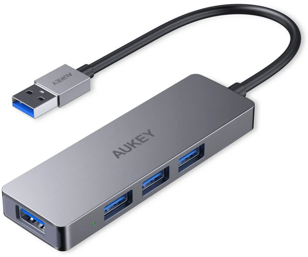 Hub USB Aukey CB-H36 HUB din aluminiu USB-A | Ultra Slim | 4in1 | 4xUSB 3.0 | 5 Gbps