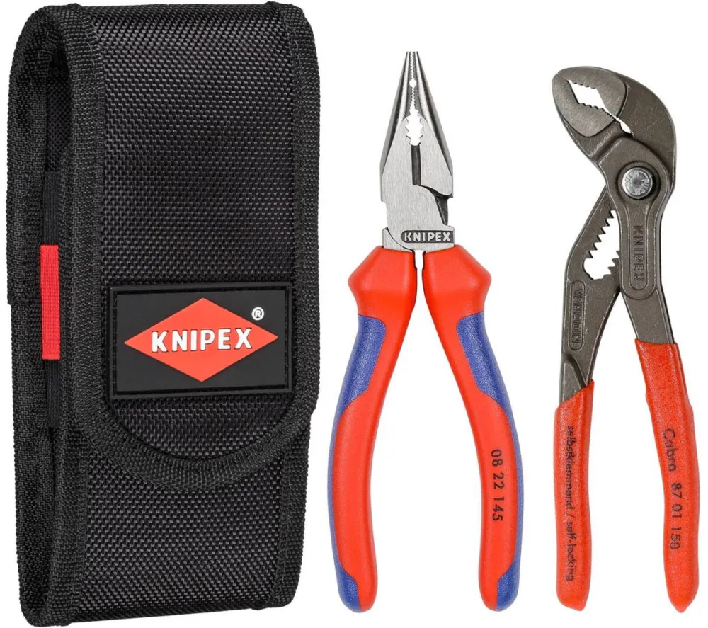 KNIPEX Cleste plier set 2pcs in belt pouch
