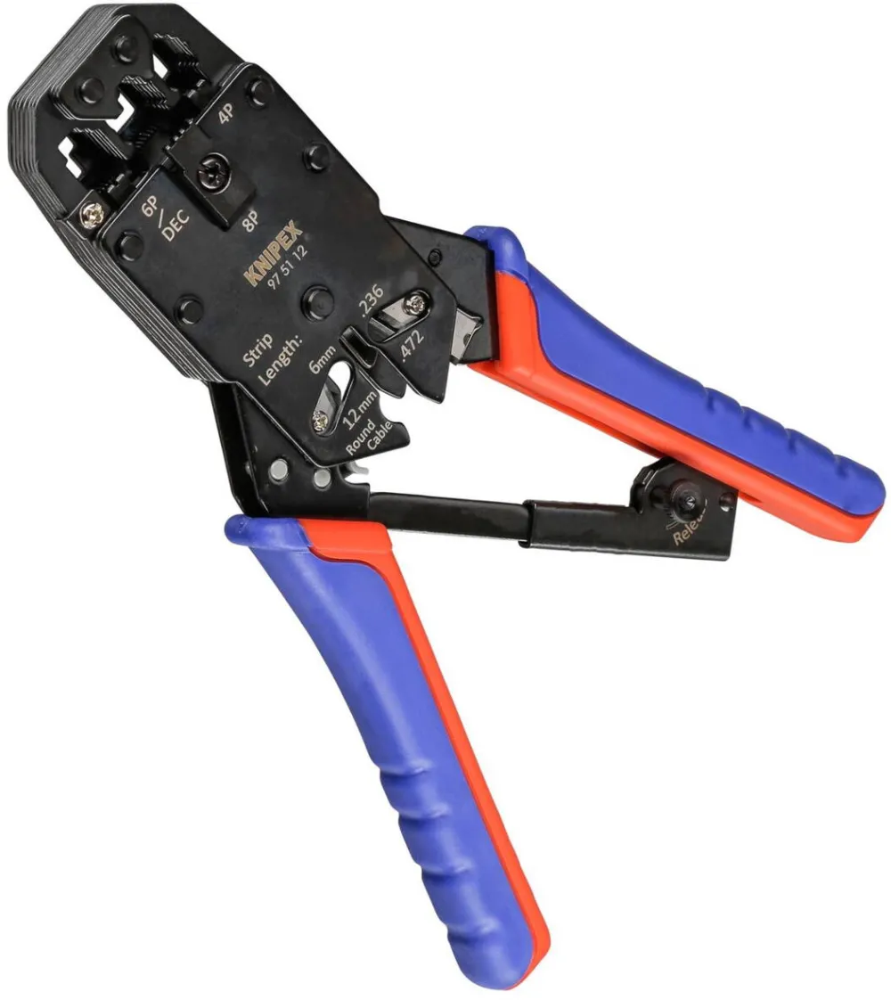 KNIPEX Cleste Crimping Pliers for Western plugs 200 mm