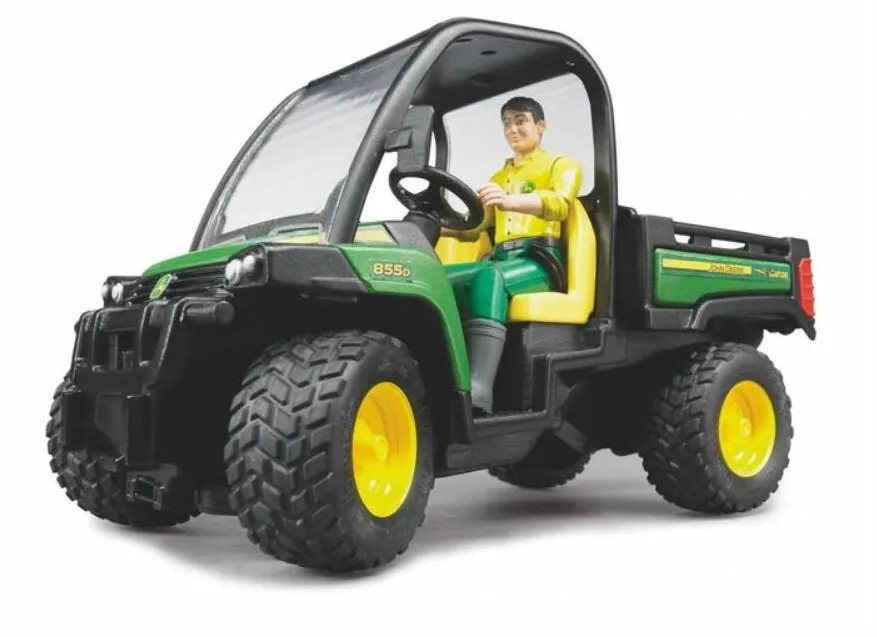 Masinuta BRUDER Tip-cart John Dee re Gator 855D with stee