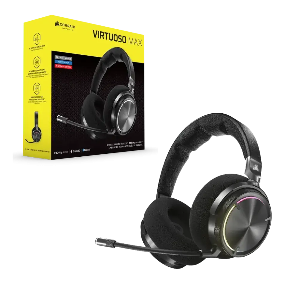 Casti Corsair Gaming CR VIRTUOSO MAX WIR CARBON