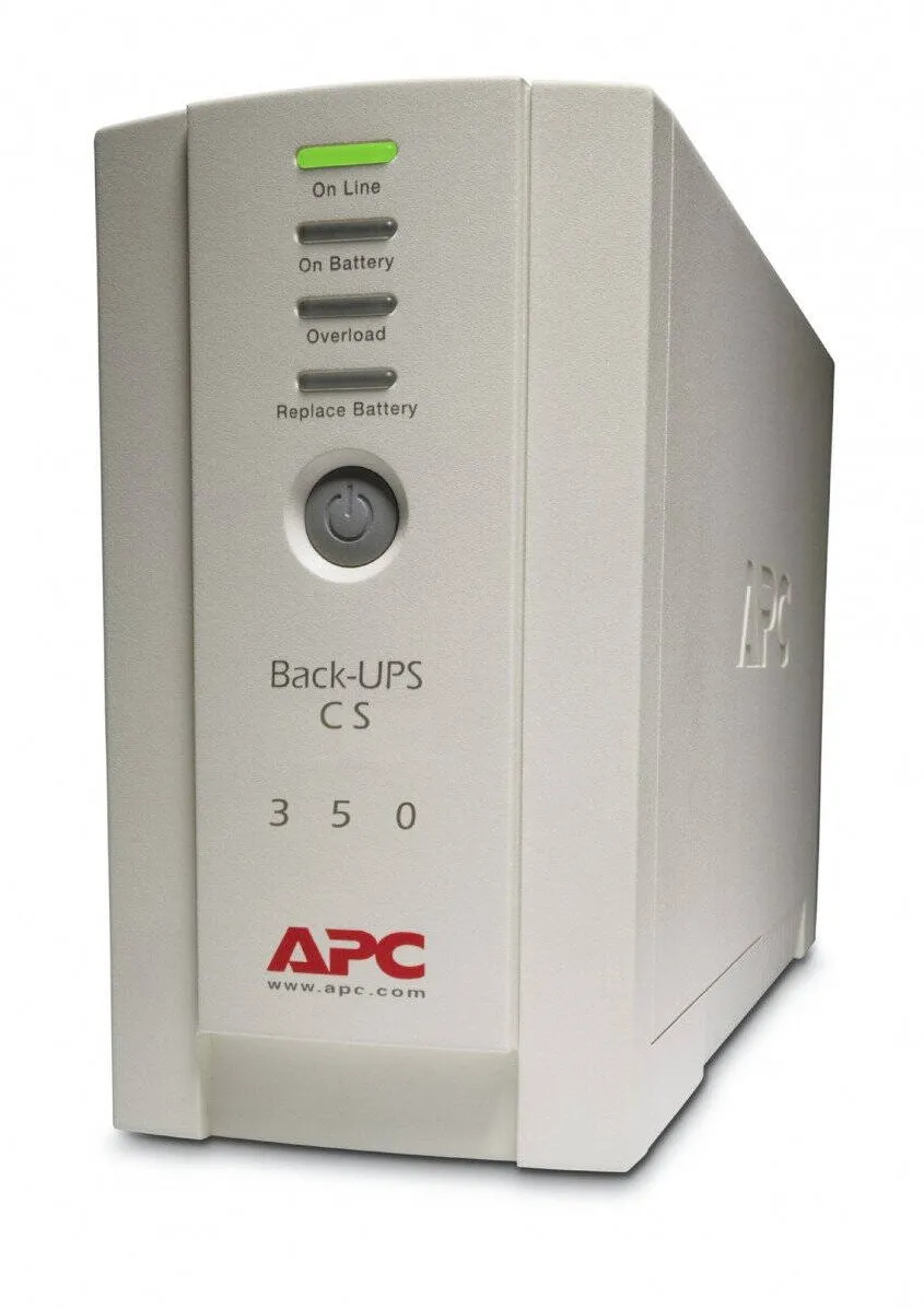 UPS Schneider Electric APC Back-UPS, 350VA/210W, Tower, 230V, 4x IEC C13 Outlets , User Replaceable Battery, Beige