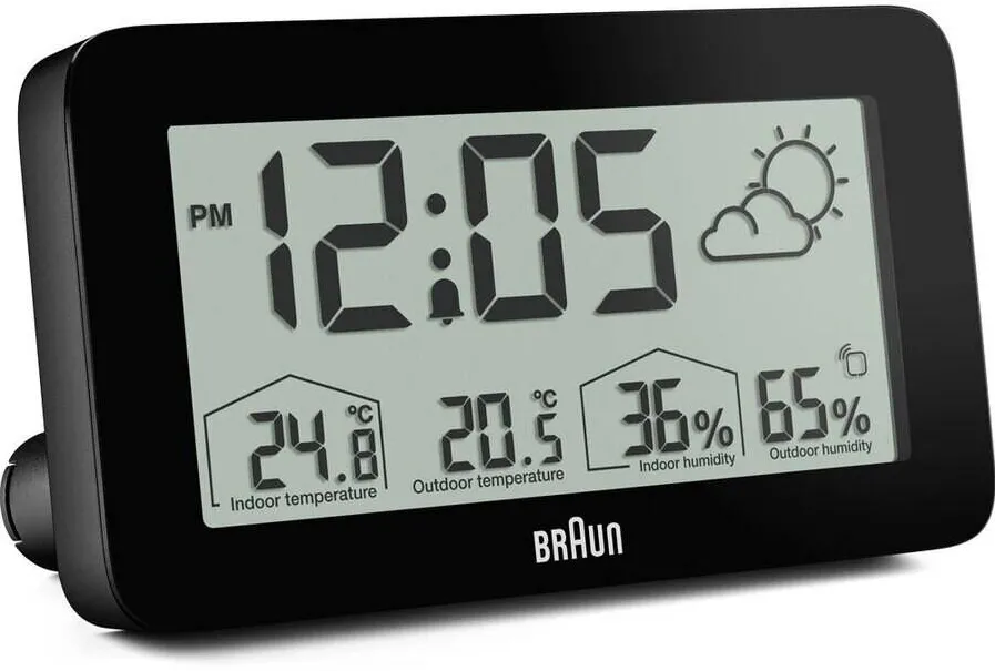 BRAUN Braun BC 13 BP DCF Radio Weather Station black