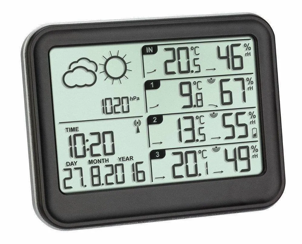 TFA Statie meteo cu 3 transmitatoare wireless TFA 35.1142.01