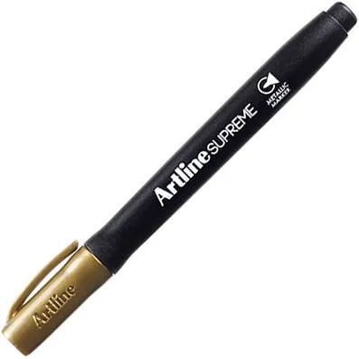 Artline Permanent marker ARTLINE Supreme Metallic, corp plastic, varf rotund 1.0mm, - auriu
