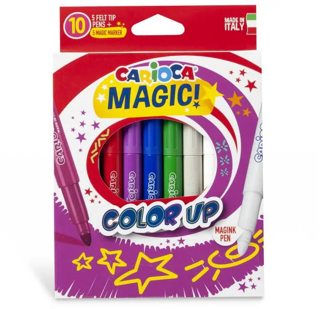 Carioca, varf 6 mm, 10 buc/cutie, CARIOCA Magic Color