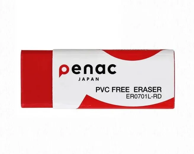 Penac Radiera PENAC, 100% cauciuc, 43 x 21 x 13mm - culoare rosie