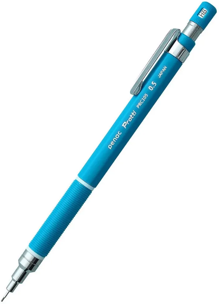 Penac Creion mecanic profesional PENAC Protti PRC-105, 0.5mm, con metalic, varf retractabil, bleu, blister