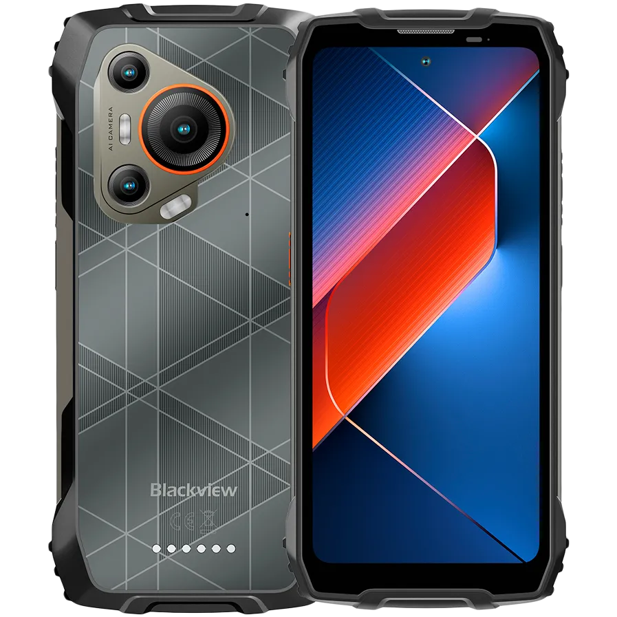 Smartphone Blackview Rugged BL7000 Dual 5G 6.78" FHD+IPS 1080x2460 8Gb+256Gb MT6835V Octa-core 2.4GHz Camera Front 32MP Rear 50+20MP Night Vision NFC Glove Mode AI 7500mAh NO Carger Android 15 Black