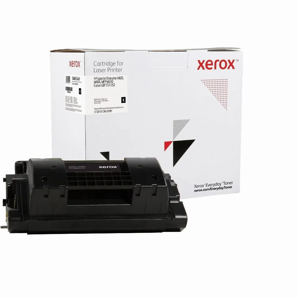 Toner imprimanta Xerox TON Cartus de toner negru de mare capacitate Xerox echivalent cu HP 81X pentru utilizare in LaserJet Enterprise M605, M606, MFP M630; Canon LBP 351/352 (CF281X) (006R03649)