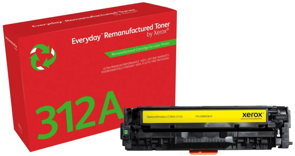 Toner imprimanta Xerox Cartus de cerneala Xerox, compatibil HP 312A, capacitate standard, galben, 2700 pagini