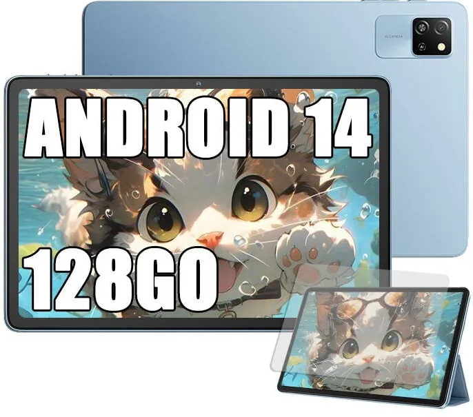 Tableta Blackview Tableta Blackview Tab 60 WiFi, 10.1 inch, Android 14, 60Hz, 800x1280, WIFI6(2.4G+5G), 12GB Ram(4GB + 8GB extensibili), 128GB ROM, Bluetooth 5.3, 5100mAh, Albastru